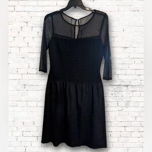 Adrianna Papell Dress with Sheer Sleeves, Sz 14